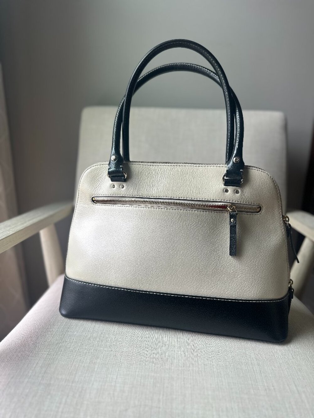 Kate Spade Rachelle Berkeley Lane Women's Tote Large Handbag Black & White